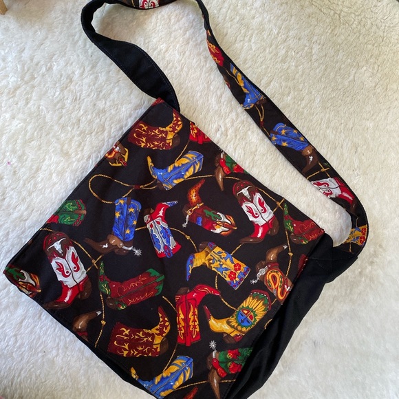 Cowboy boot tote bag - Picture 1 of 4